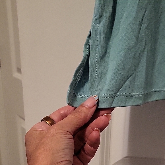 Tribal Women's V-Neck Tank Top - Aqua - Picture 3 of 6